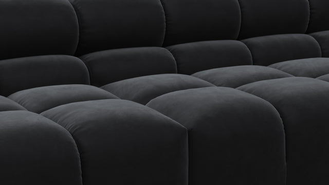 Tufty - Tufty Sectional, Extra Large Left Corner, Black Velvet