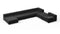 Tufty - Tufty Sectional, Extra Large Right Corner, Black Velvet