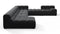 Tufty - Tufty Sectional, Extra Large Right Corner, Black Velvet