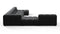Tufty - Tufty Sectional, Extra Large Left Corner, Black Velvet