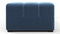Tufty - Tufty Sectional, Extra Large Sofa, Aegean Blue Velvet