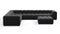 Tufty - Tufty Sectional, Large Left Corner, Black Velvet