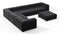 Tufty - Tufty Sectional, Large Left Corner, Black Velvet