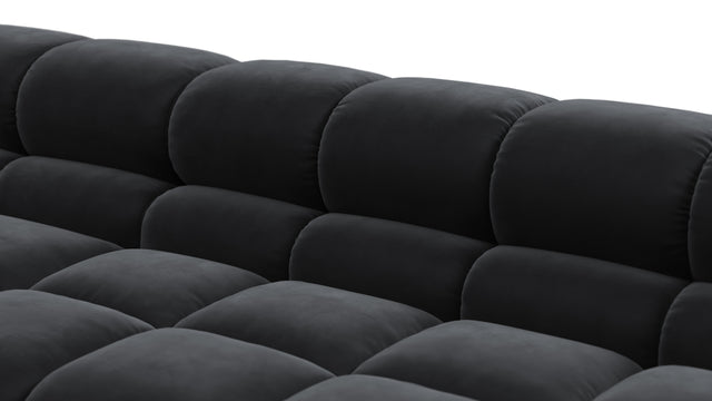 Tufty - Tufty Sectional, Large Right Corner, Black Velvet