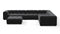 Tufty - Tufty Sectional, Large Right Corner, Black Velvet