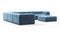Tufty - Tufty Sectional, Large Left Corner, Aegean Blue Velvet
