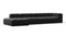 Tufty - Tufty Sectional, Large, Left Chaise, Black Velvet