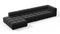Tufty - Tufty Sectional, Large, Left Chaise, Black Velvet