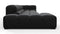 Tufty - Tufty Sectional, Large, Left Chaise, Black Velvet