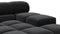 Tufty - Tufty Sectional, Right Corner, Black Velvet