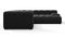 Tufty - Tufty Sectional, Right Corner, Black Velvet