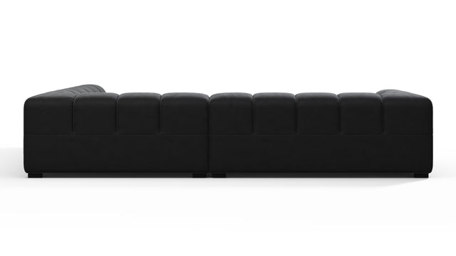 Tufty - Tufty Sectional, Right Corner, Black Velvet