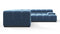Tufty - Tufty Sectional, Right Corner, Aegean Blue Velvet