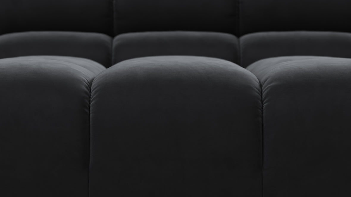 Tufty - Tufty Sectional, Small L, Left, Black Velvet
