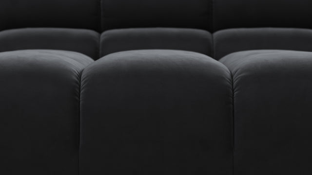 Tufty - Tufty Sectional, Small L, Left, Black Velvet