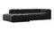 Tufty - Tufty Sectional, Small L, Left, Black Velvet