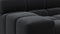 Tufty - Tufty Sectional, Small, Left Chaise, Black Velvet