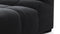 Tufty - Tufty Sectional, Small, Left Chaise, Black Velvet