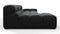 Tufty - Tufty Sectional, Small, Left Chaise, Black Velvet