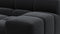 Tufty - Tufty Sectional, Small, Right Chaise, Black Velvet
