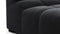Tufty - Tufty Sectional, Small, Right Chaise, Black Velvet