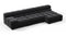 Tufty - Tufty Sectional, Small, Right Chaise, Black Velvet