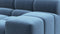 Tufty - Tufty Sectional, Small, Right Chaise, Aegean Blue Velvet