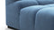 Tufty - Tufty Sectional, Small, Right Chaise, Aegean Blue Velvet