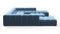 Tufty - Tufty Sectional, U Shape, Aegean Blue Velvet