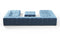 Tufty - Tufty Sectional, U Shape, Aegean Blue Velvet