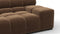 Tufty - Tufty Sectional, Extra Large Sofa, Mocha Velvet