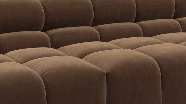 Tufty - Tufty Sectional, Extra Large Sofa, Mocha Velvet
