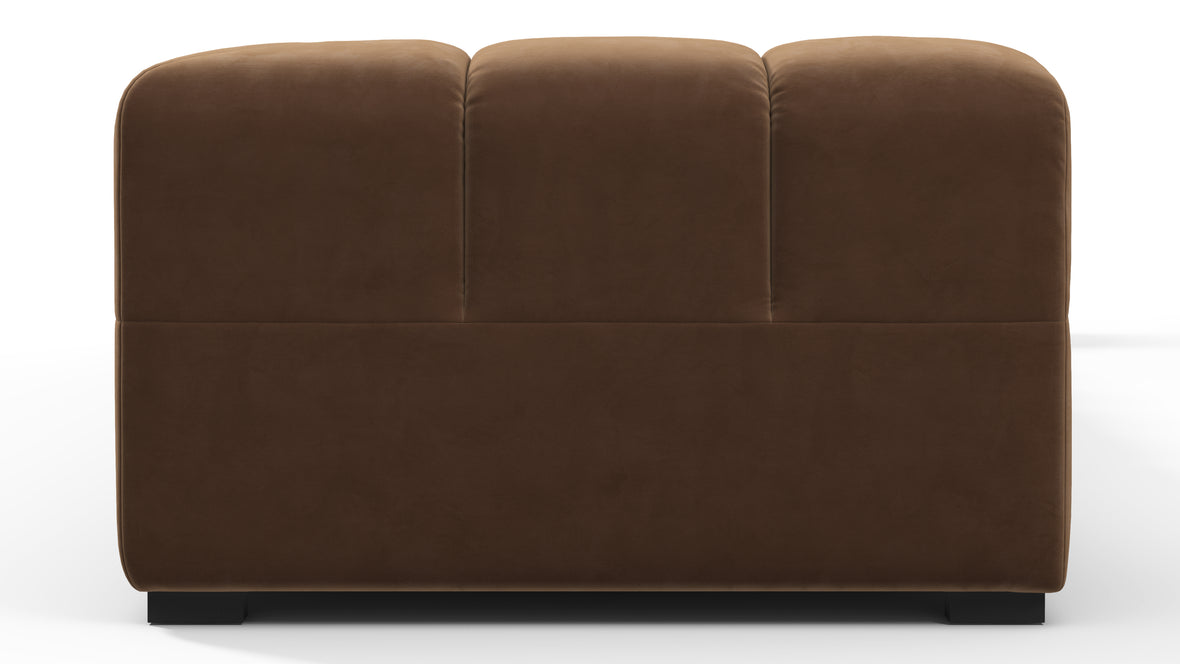 Tufty - Tufty Sectional, Extra Large Sofa, Mocha Velvet
