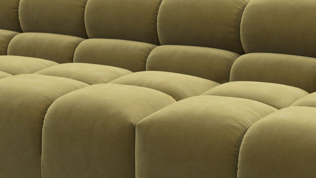 Tufty - Tufty Sectional, Extra Large Sofa, Olive Gold Velvet