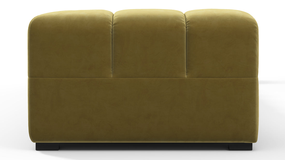 Tufty - Tufty Sectional, Extra Large Sofa, Olive Gold Velvet
