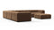 Tufty - Tufty Sectional, Large Left Corner, Mocha Velvet