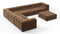 Tufty - Tufty Sectional, Large Left Corner, Mocha Velvet