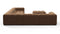 Tufty - Tufty Sectional, Large Left Corner, Mocha Velvet