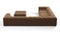 Tufty - Tufty Sectional, Large Left Corner, Mocha Velvet