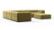 Tufty - Tufty Sectional, Large Left Corner, Olive Gold Velvet