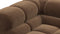 Tufty - Tufty Sectional, Large, Right Chaise, Mocha Velvet