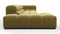 Tufty - Tufty Sectional, Large, Left Chaise, Olive Gold Velvet