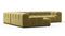 Tufty - Tufty Sectional, Left Corner, Olive Gold Velvet