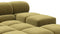 Tufty - Tufty Sectional, Right Corner, Olive Gold Velvet