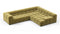 Tufty - Tufty Sectional, Right Corner, Olive Gold Velvet