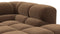Tufty - Tufty Sectional, Small L, Left, Mocha Velvet