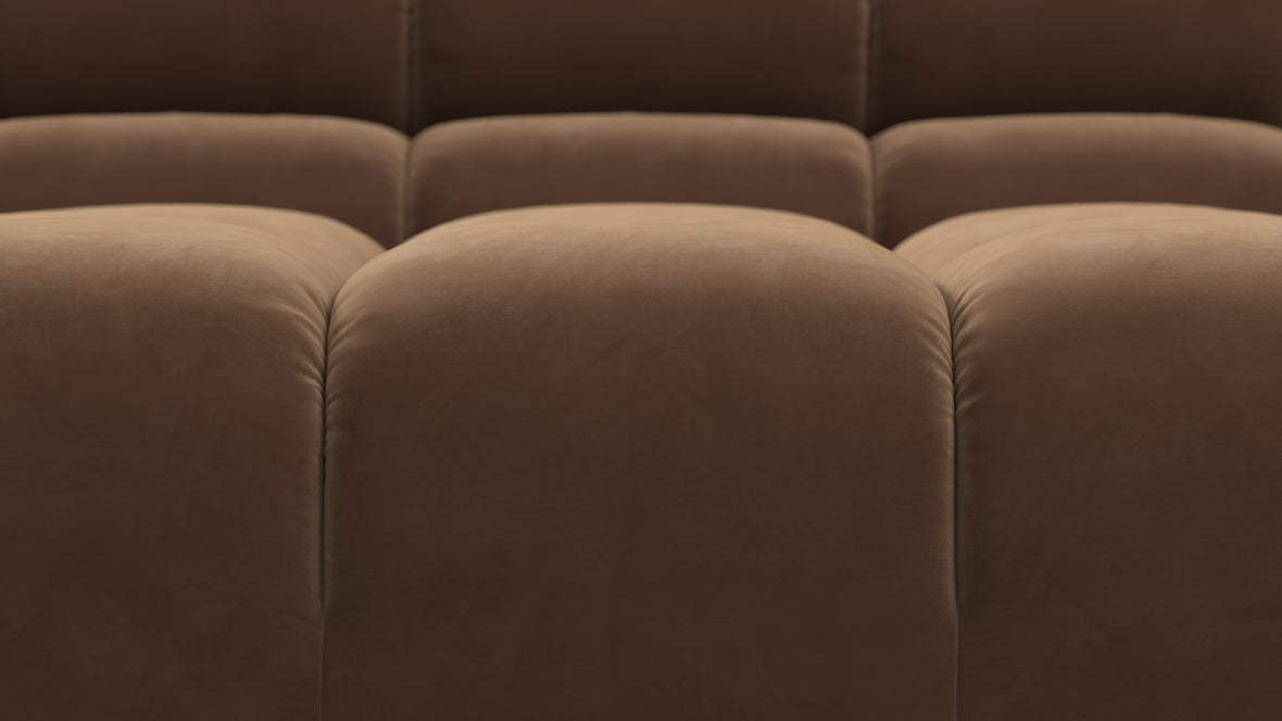 Tufty - Tufty Sectional, Small L, Left, Mocha Velvet