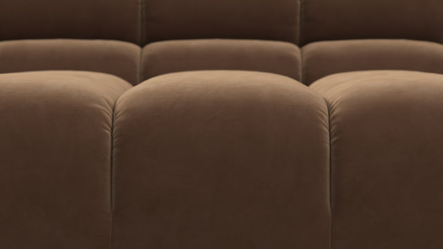 Tufty - Tufty Sectional, Small L, Left, Mocha Velvet