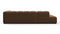 Tufty - Tufty Sectional, Small L, Left, Mocha Velvet