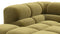 Tufty - Tufty Sectional, Small L, Left, Olive Gold Velvet